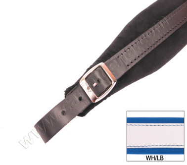 TRACOLLE FISA L 5 CUOIO/VELLUTO - BIANCO/AZZURRO