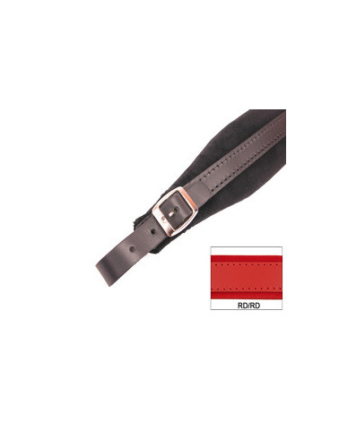 ACCORDION SHOULDER STRAPS L 5 VELVET RED