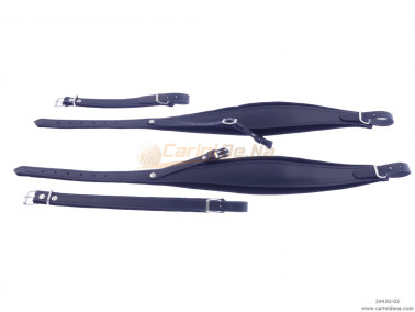 ACCORDION SHOULDER STRAPS GSV VELVET cm 8 + BACK STRAP