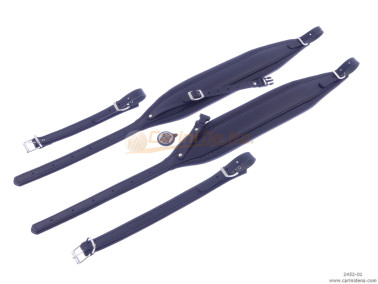 TRACOLLE FISA L 8 CUOIO/PELLE + STRAP - NERE
