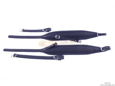 TRACOLLE FISA L 8 CUOIO/PELLE + STRAP - NERE