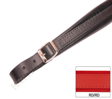 ACCORDION SHOULDER STRAPS 4CR VINYL RED