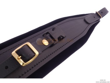 TRACOLLE FISA L 8I CUOIO/VELLUTO + STRAPP GANCIO PLASTICA 306/A + ATT DORATI - NERE