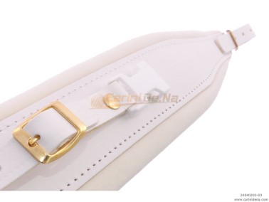 TRACOLLE FISA L 8I CUOIO/VELLUTO + STRAPP GANCIO PLASTICA 306/A + ATT DORATI - BIANCHE