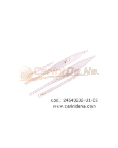 TRACOLLE FISA L 8I CUOIO/VELLUTO + STRAPP GANCIO PLASTICA 306/A + ATT DORATI - BIANCHE