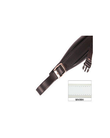 ACCORDION SHOULDER STRAPS 5AL VINYL + BACK STRAP WHITE