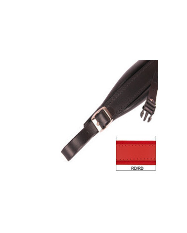 ACCORDION SHOULDER STRAPS 5AL VINYL + BACK STRAP RED