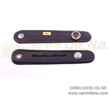 BELLOW STRAPS NORM VINYL WITHOUT ACC cm  7.5 BLACK