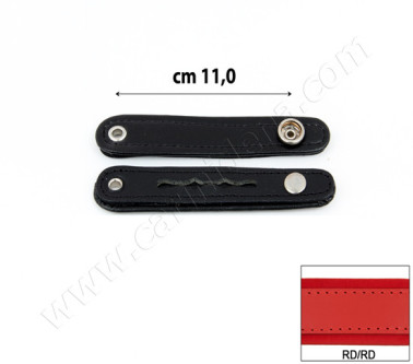 BELLOW STRAPS NORM VINYL WITHOUT ACC cm 11 RED