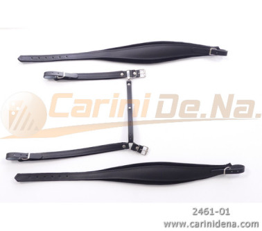 TRACOLLE FISA NORVEGIA CUOIO/VELLUTO cm  7.5 - 300/A CON 1/2 ANELLO