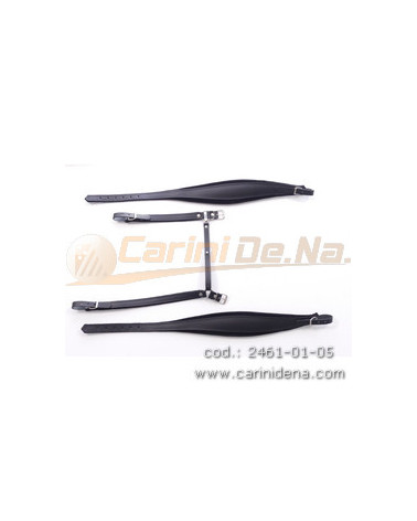 TRACOLLE FISA NORVEGIA CUOIO/VELLUTO cm  7.5 - 300/A CON 1/2 ANELLO