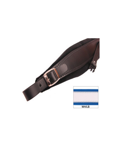 TRACOLLE FISA L 7 CUOIO/VELLUTO + STRAP - BIANCO/AZZURRO