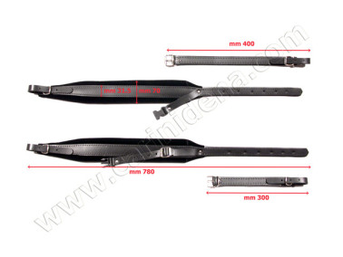 tracolle fisa l 7 cuoiovelluto  strap  accessori dorati  avana