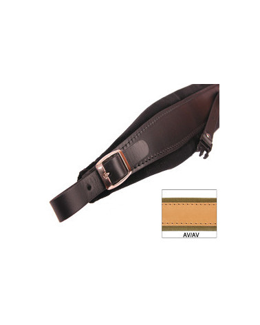 TRACOLLE FISA L 7 CUOIO/VELLUTO + STRAP - ACCESSORI DORATI - AVANA