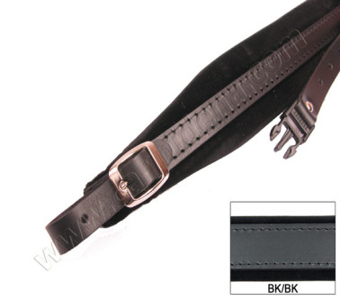 TRACOLLE FISA L 6 CUOIO/VELLUTO + STRAP - NERO