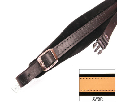 TRACOLLE FISA L 6 CUOIO/VELLUTO + STRAP - AVANA/MARRONE