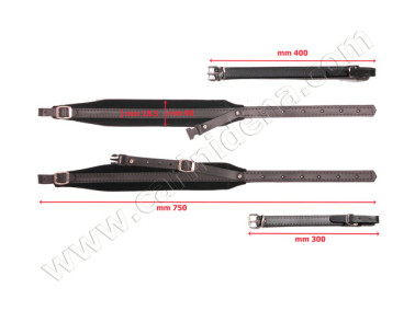 TRACOLLE FISA L 6 CUOIO/VELLUTO + STRAP - AVANA