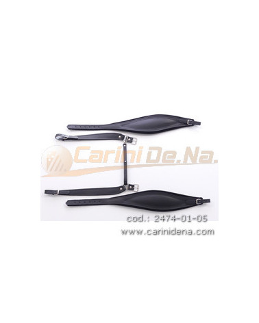 TRACOLLE FISA NORVEGIA CUOIO/VELLUTO cm 11 - 301/A WO CON 1/2 ANELLO