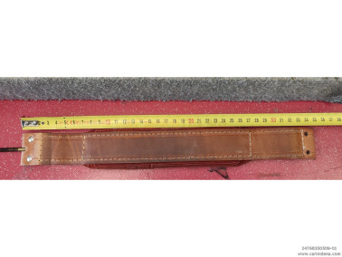 MANALI MOD 20 CUOIO/VELLUTO + VITE CUCITA + ESTR. SFOD. cm 35 - AVANA/ARANCIONE RIGHE