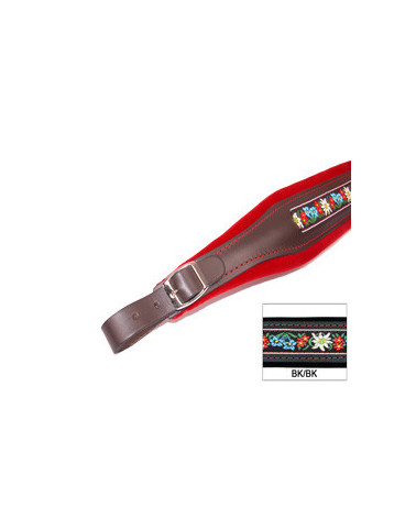 ACCORDION SHOULDER STRAPS FOLK. L 8 VELVET BLACK