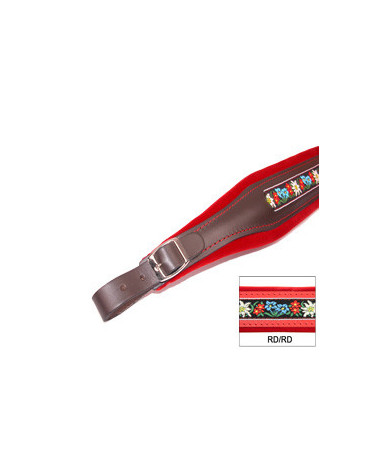 TRACOLLE FISA FOLK CUOIO/VELLUTO L8 ROSSO