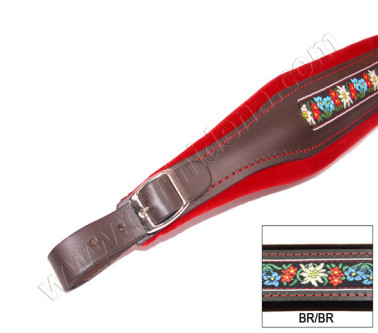 TRACOLLE FISA FOLK CUOIO/VELLUTO L8 MARRONE