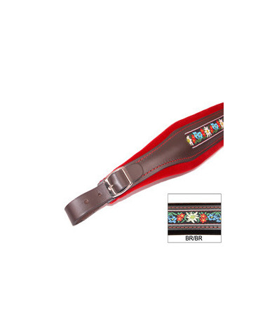 TRACOLLE FISA FOLK CUOIO/VELLUTO L8 MARRONE