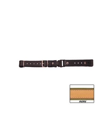 STRAPPINO SLOVENO CUOIO/FELTRO cm 2.5X25/43 NORMALE AVANA/AVANA