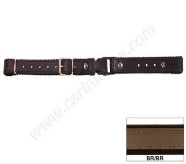 strappino sloveno cuoiofeltro cm 25x2550 lungo marrone