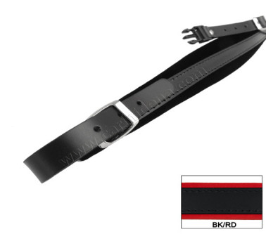 TRACOLLE FISA 4C CUOIO/VELLUTO + STRAP - NERO/ROSSO