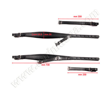 TRACOLLE FISA 4C CUOIO/VELLUTO + STRAP - BIANCO