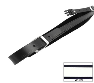 ACCORDION SHOULDER STRAPS 4C VELVET + BACK STRAP WHITE/BLUE