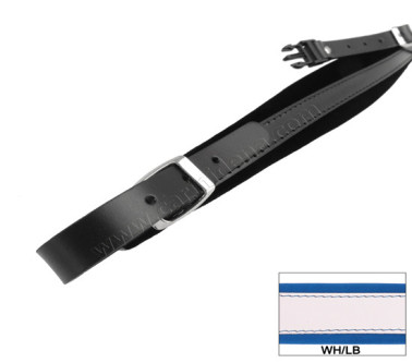 ACCORDION SHOULDER STRAPS 4C VELVET + BACK STRAP WHITE/LIGHT BLUE