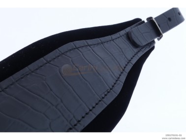 tracolle fisa l 8i coccodrillovelluto senza strapp  nere  306c