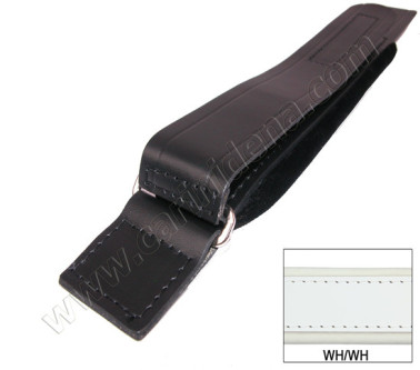 BASS STRAP 2 PCS VELVET + VELCRO cm 38 WHITE
