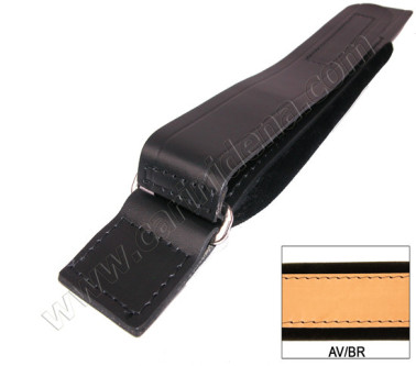 manali 2 pezzi cuoiovelluto  velcro cm 38 marroneavana