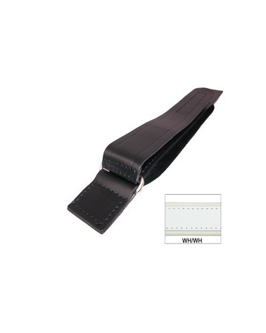 MANALI 2 PEZZI CUOIO/VELLUTO + VELCRO cm 30 BIANCO