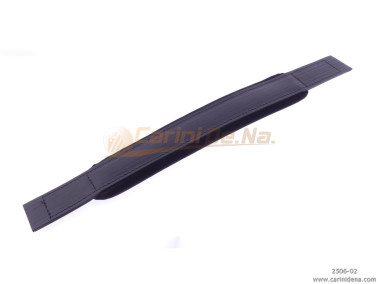 MANALI L6 L7I CUOIO/VELLUTO ESTREMITA SFODERATE cm 54 X 6.5/4.5 mod 317/B/V - NERO