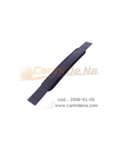 MANALI L6 L7I CUOIO/VELLUTO ESTREMITA SFODERATE cm 54 X 6.5/4.5 mod 317/B/V - NERO