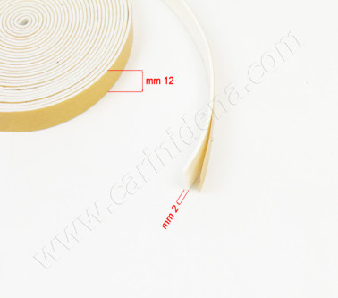 BELLOWS GASKET ADHESIVE WHITE mm  12X2