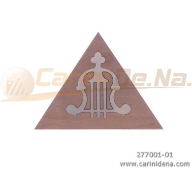 guarnizione legno bandoneon  triang legno chiaro con lira metal