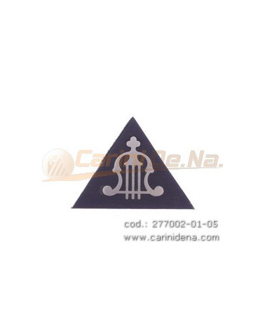 guarnizione legno bandoneon  triang legno scuro con lira metal