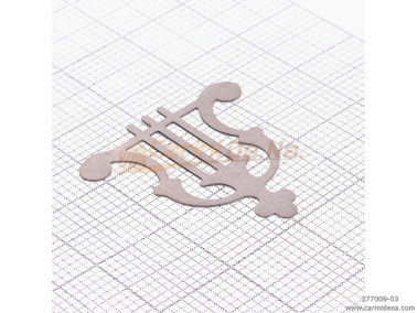 guarnizione legno bandoneon  lira metallo