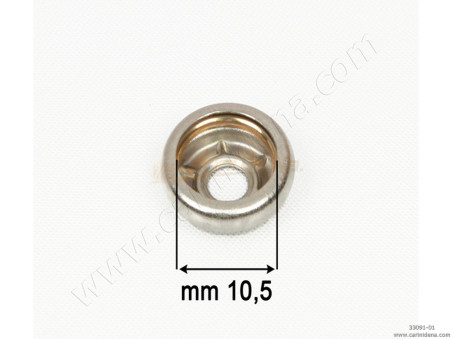 BOTTONI GODRONATI MOLLA GRANDE KF-3 B-1M - NIKEL