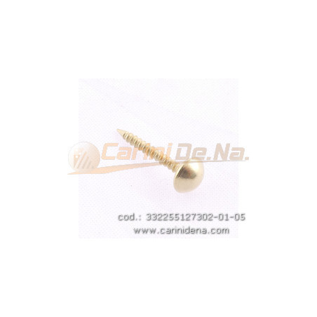 borchiette spillo d mm 55 x 127 gambo rull  ottonato lucido