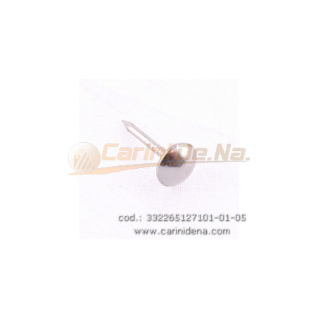 borchiette spillo d mm 65 x 127 gambo liscio  nikel