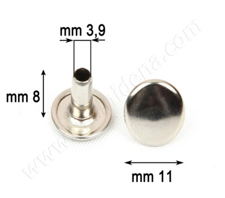 RIVETTI AUTOP. R6/8 TESTA SERR - NIKELATI